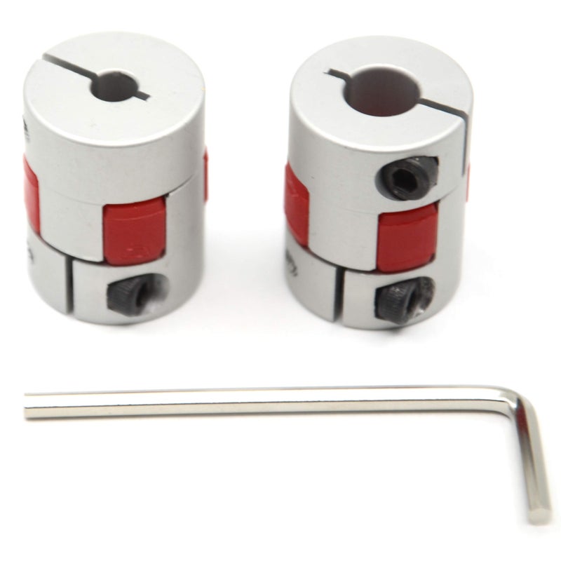 Befenybay 2PCS 5mm to 8mm Aluminium Plum Flexible Shaft Coupling D20 L25 Connector Flexible Coupler for CNC Machine and Servo Stepped Motorï¼ˆ5x8mmï¼‰ - Image 1
